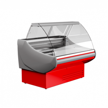 Вітрина холодильна гастрономічна з гнутим склом SGL130