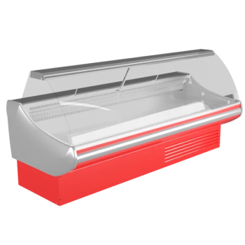 Вітрина холодильна гастрономічна з гнутим склом SGL260