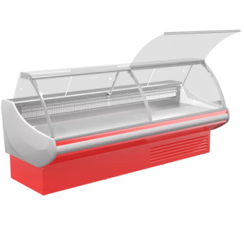 Вітрина холодильна гастрономічна з гнутим склом SGL260A