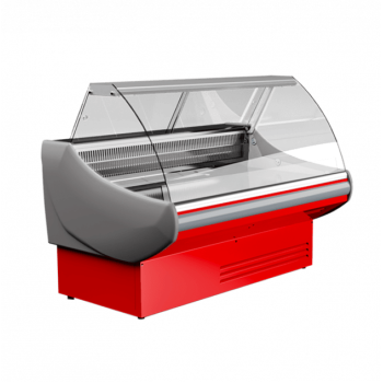 Вітрина холодильна гастрономічна з гнутим склом VGL160