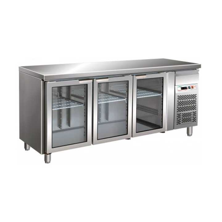 Стіл холодильний зі скляними дверима Forcar G-GN3100TNG